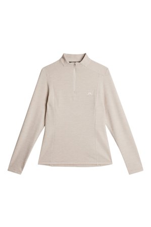 J.Lindeberg - Golf - Steffi Quarter Zip Mid Layer - Beige - Kvinna - M
