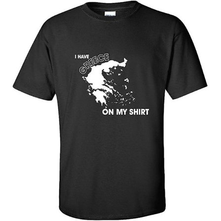 Jeg har Hellas på skjorten min Voksen Humor Grafisk Nyhet Sarkastisk Morsom T-skjorte