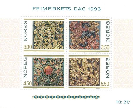 Norge - AFA 1133-36 - Miniark - Postfrisk