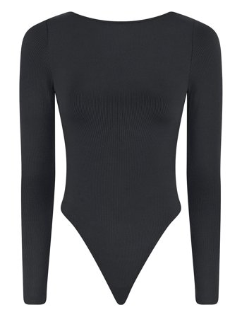 Ava Scoop Back Bodysuit, Thong Black Girlfriend Collective