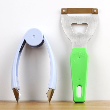 Ananas kniv skræller rustfrit stål skrælning ananas