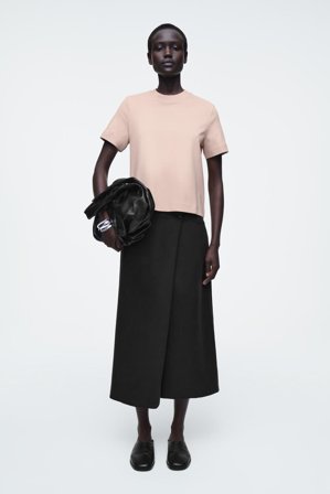 COS Femme T-Shirt Regular Élégant in Orange