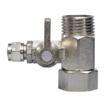 Stengeventil, Stengeventil T-adapter 3/8 x 3/8 x 1/4 for tilkobling av 2 enheter