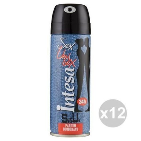Set 12 INTESA Sex Doftspray 125 parfym S & U för kroppen