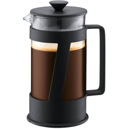 Bodum Crema Presskanne 8 Kopper 1,0 l' - 'Svart og blank