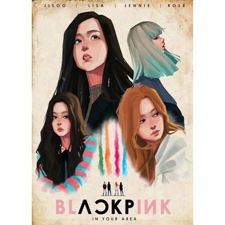 A3 Print - K Pop - Black Pink 3