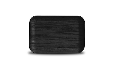 Sagaform Hanna Tallerken-trefjøl 19x13 Sort wengétre