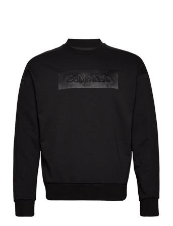 Embroidered Comfort Sweatshirt Sweat-shirt Genser Svart Calvin Klein