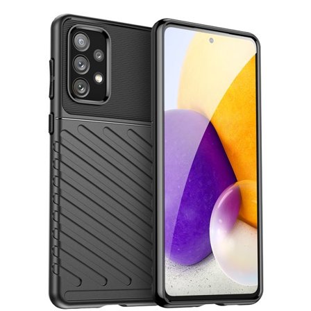 Thunder Case fleksibelt pansredeksel for Samsung Galaxy A73 svart