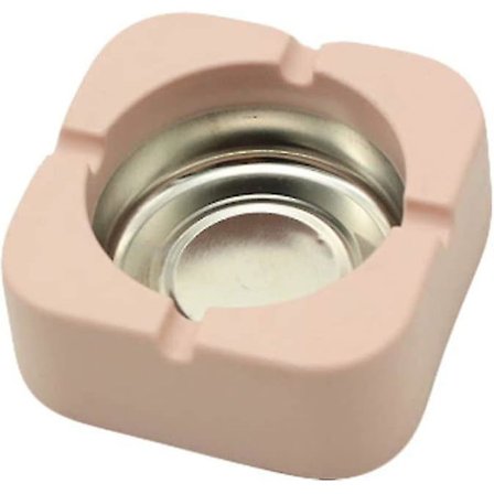 Firkantet Askebæger Askebæger Til Cigaretter Cigarer Til Indendørs Udendørs Hjem Kontor Bord Pub Have Pink)(1stk