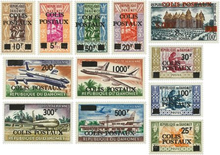Dahomey 1967-1969 - Pakkeporto YT 1-12 - Postfrisk