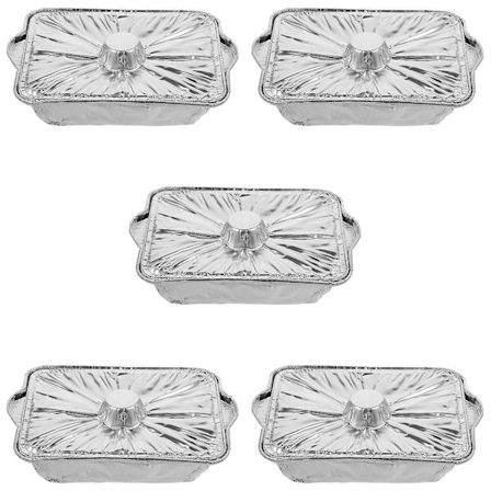 5 kpl Alumiinifolioastia Kansillä Ruokaa Viemiseen Kierrätettävä Astia Leirintään