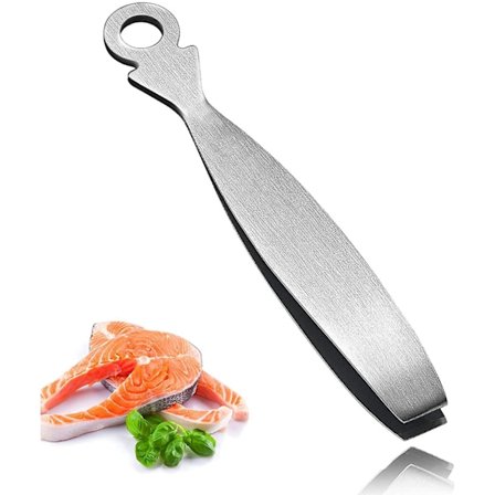 Fiskkottare, rostfritt stål fiskkottare, anka kyckling gris hår ben ben avlägsnare, 15 CM