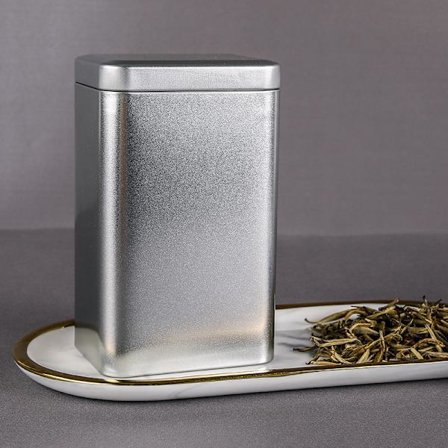 Metall Retro Square Tea Candy Oppbevaringsveske med lokk Packagi