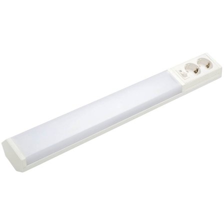 Airam - Benkebelysning LED Handy 450mm 2 x uttag IP21 Hvit