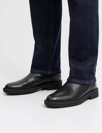 Jack & Jones Jfwhoskins Leather Chelsea Sn - Black - 43