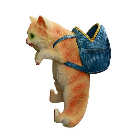 Sød tegneserie kat vedhæng hængende ornament til gårdhave have og akvarium