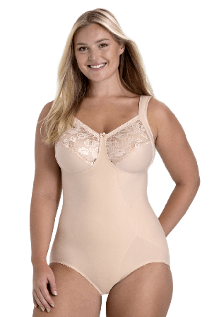Miss Mary of Sweden Lovely Lace Formande Body Utan Bygel Linnen Dam Beige 95b
