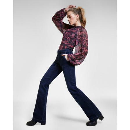Freebird Reagan flared jeans , Blauw , Dames , Maat: W30