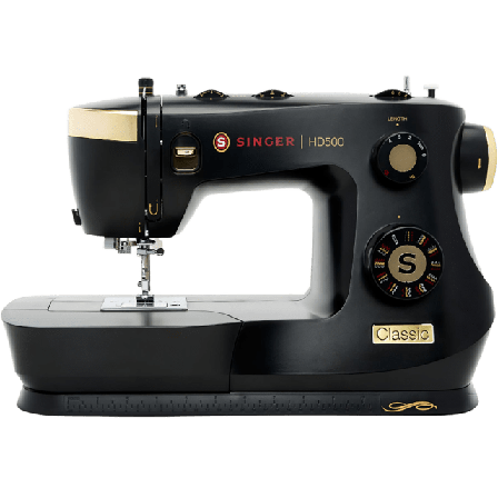 Singer Symaskin Hd500 Classic Gold 32 Sömmar Symaskiner Unisex Svart