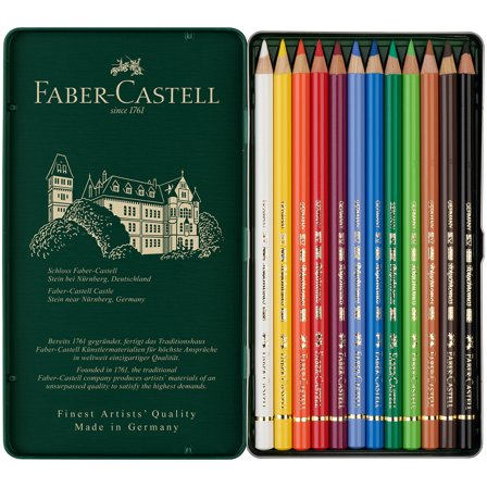 Colouring pencils Polychromos 12-set