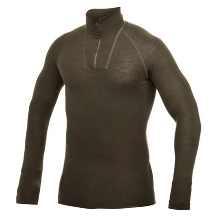 Woolpower Men's Zip Turtleneck Lite Men base layer tops Green S