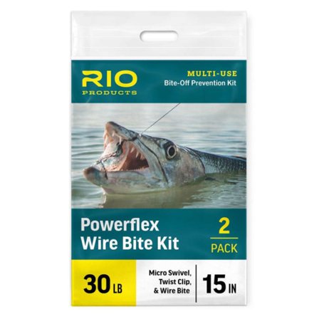 Rio Powerflex Wire Bites Leader Swivel And Twist Clip - 40lb