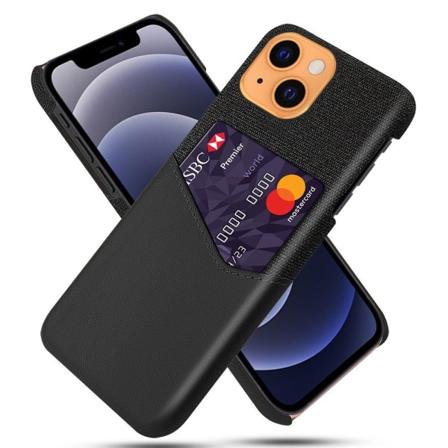 Stötsäkert Mobilskal Med Korthållare Till Iphone 13 - Svart