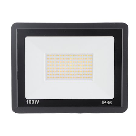 100W LED Floodlight 3000K Varm Hvid Vandtæt IP65 Udendørs Flood Lights med Hærdet Glas Cover til Gårdhave