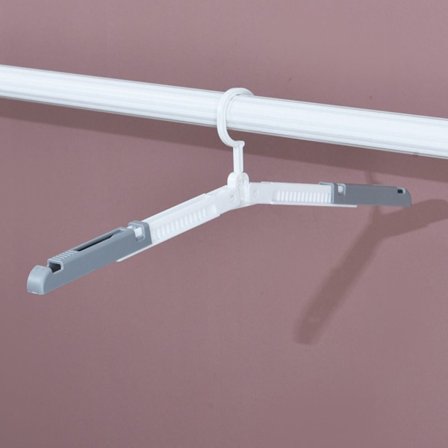 Sammenleggbar kleshenger teleskopisk klesstativ GRÅ