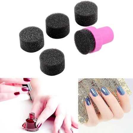 Neglekunst Svampstempel Polish Skabelon Overfør DIY Kit