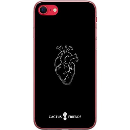 Kompatibel Mobilcover til Apple Apple iPhone 7 Kaktus og Venner - Midnat Anatomi Hjerte