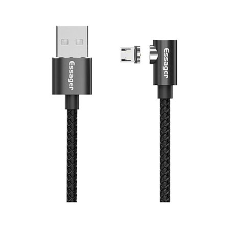 Magnetisk laddningskabel USB-kabel för Note 10 plus Bärbar magnetladdningskabel USB-kabel 2M