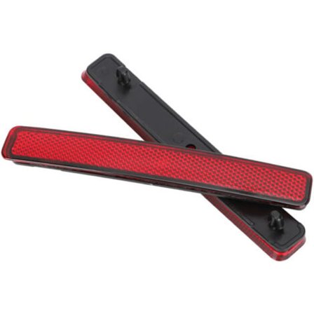 Par bagkofangerreflektorer til T5 Transporter fra 2003 til 2011, Rød Bagkofanger Reflektor Lampe 7E0945105/NC/