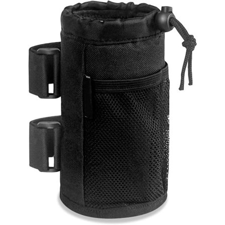 Sykkel flaskeholder med nettinglommer, vanntett snøring flaskeholder for styre for terrengsykkel, sparkesykkel, sammenleggbar sykkel, landeveissykkel,