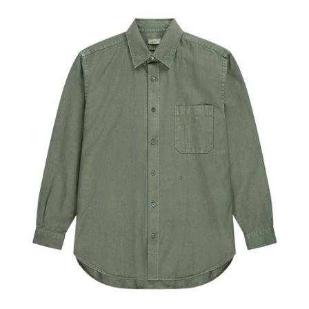 Closed shirt , Groen , Heren , Maat: L
