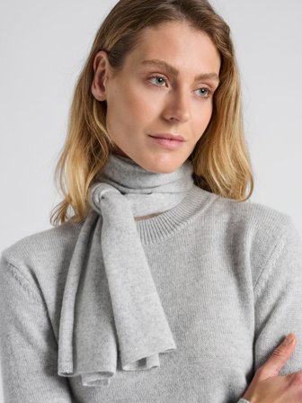Kashmina - Miniskjerf "Softy" - lys grå