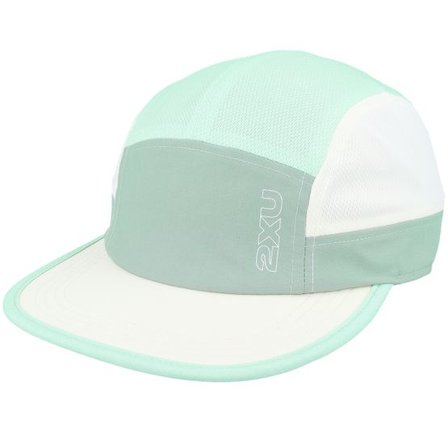 2XU - Grön 5panel Keps - Light Speed Cap Eucalyptus/Digital Mint 5-Panel @ Hatstore