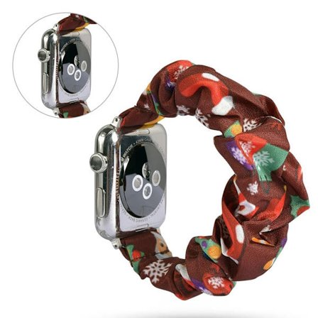 Apple Watch Series 5 44mm mönster trasa klockarmband - jul Elements in röd