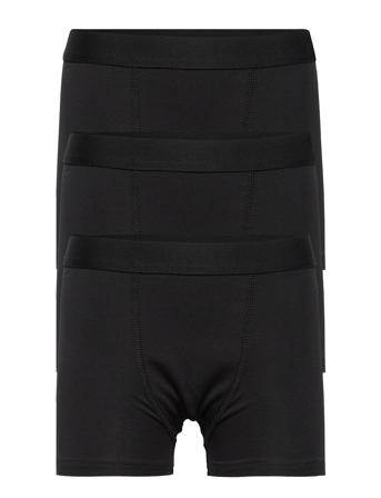 Boxer 3 P Solid Black Night & Underwear Underwear Underpants Sort Lindex