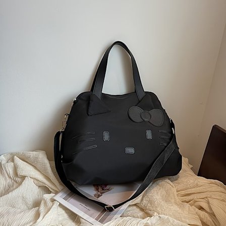 Stor Rejsetaske med Justerbar Skulderrem, Lynlåslukning og Til Afslappede Udflugter