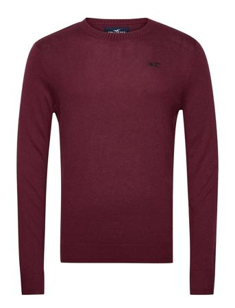 Hco. Guys Sweaters Red Hollister
