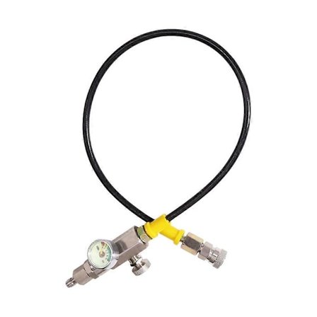 10 tuuman PCP-ilmantäyttöadapteri, poistoventtiilit, pikaliitin/pistoke ruostumatonta terästä BLVPP01, naaras-uros