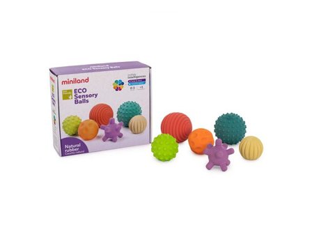 MINILAND Sensoriska bollar 6/fp - Lyreco - Skola och förskola - Klassrummet / Lära - Sensoriska produkter