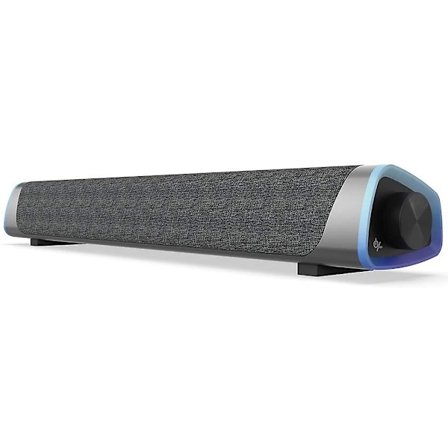 Soulion R30 Computerhøjttalere - Usb-drevne små pc-højttalere med farverige Rgb-lys, afbryderknap og surroundsound til stationær computer og bærbar 