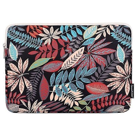 Type A CANVASARTISAN 13-tums Laptop Fodral med Dragkedja Färgglada Löv Mönster Notebook Skyddande Ärm