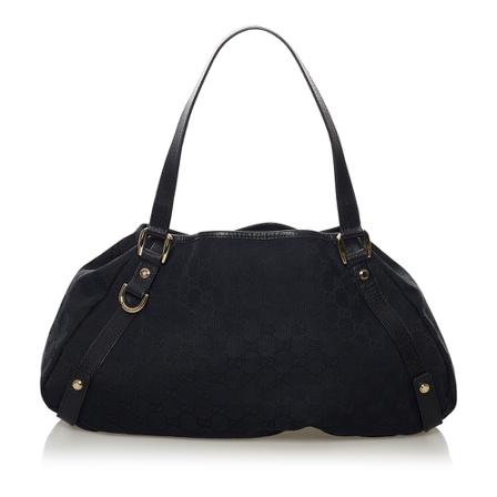 Gucci Vintage, Pre -owned GG Canvas Pelham Tote Bag Zwart, Dames, Maat:ONE Size