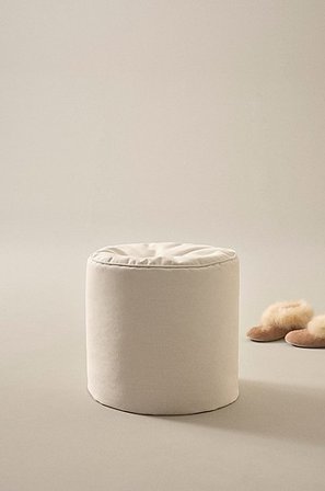 Jotex - Sittpuff ø 40 Cm Polyester - Polystyren Naturvit IBIZA - Köp Stolsdynor & sittkuddar hos Jotex