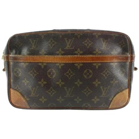 Louis Vuitton Vintage, Pre-owned Canvas louis-vuitton-bags Bruin, Dames, Maat:ONE Size