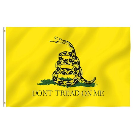 Ny gul orm tebjudning Culpeper Dont Tread On Me flagga 3x5ft banderoll
